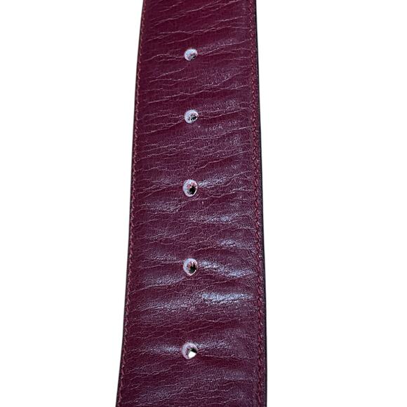 Gucci Navy/Burgundy Reversible Belt